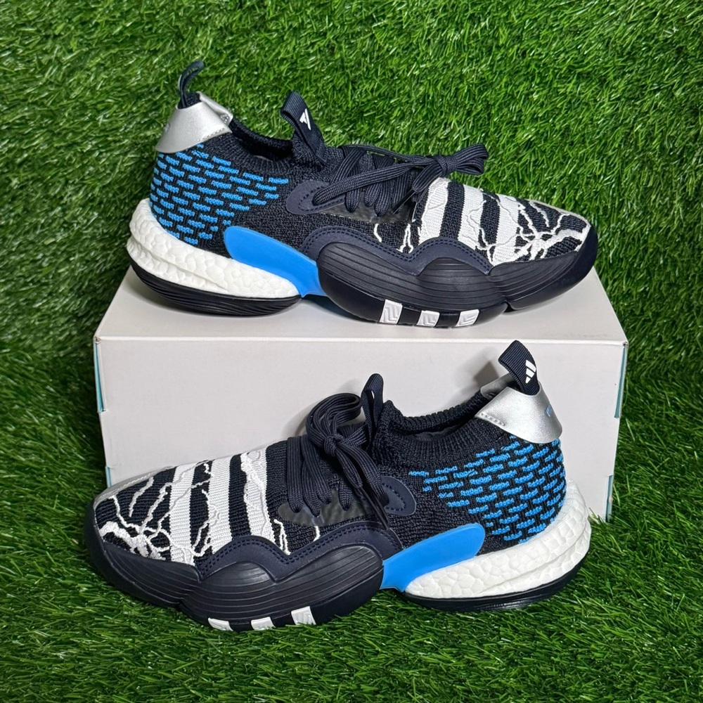 Size 8 - Mens Adidas Trae Young 2.0 Ink Blue Basketball Shoes - ID2210